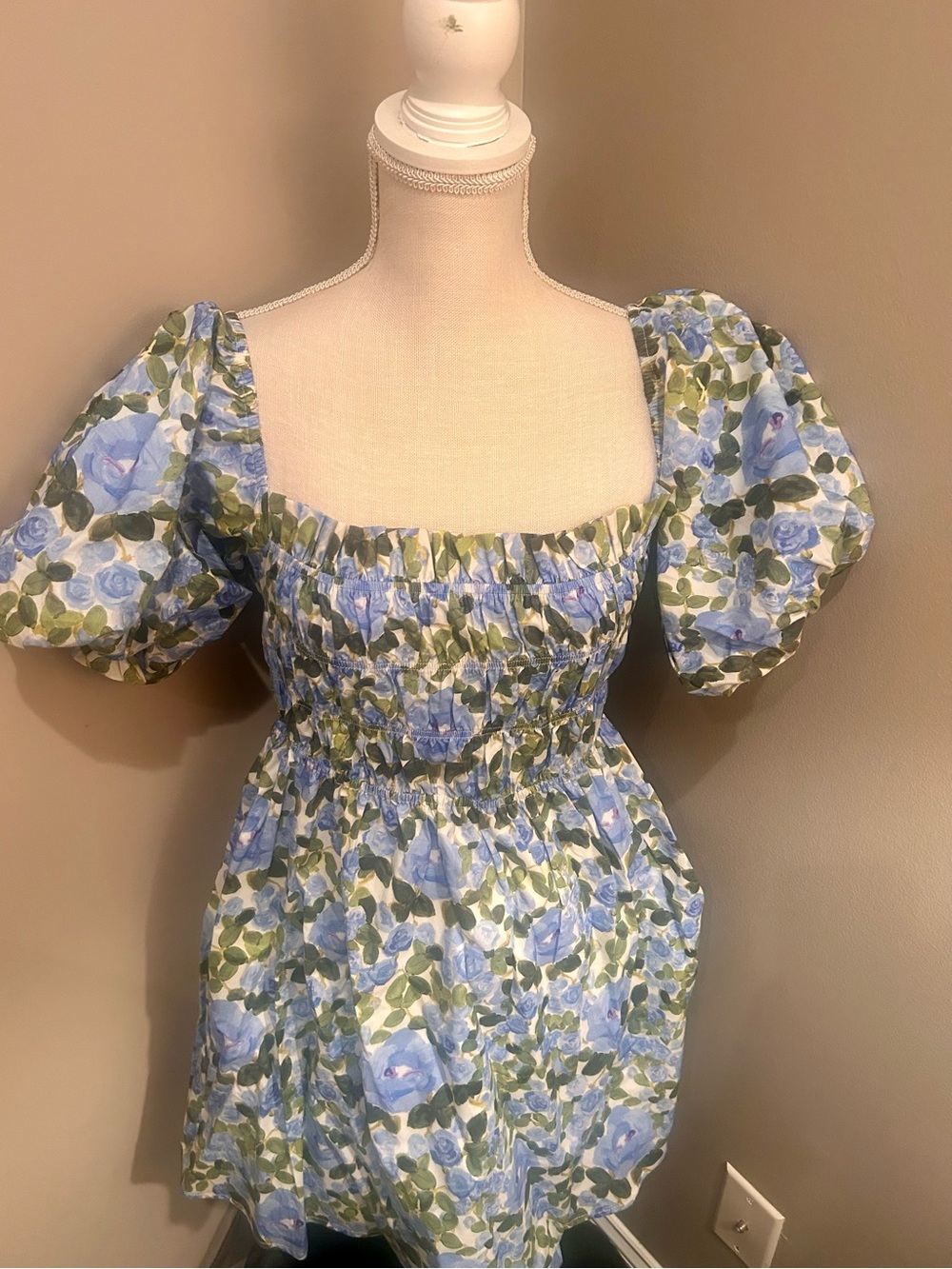 *NEW* Pink Lily Puff Sleeve Floral Mini Dress
